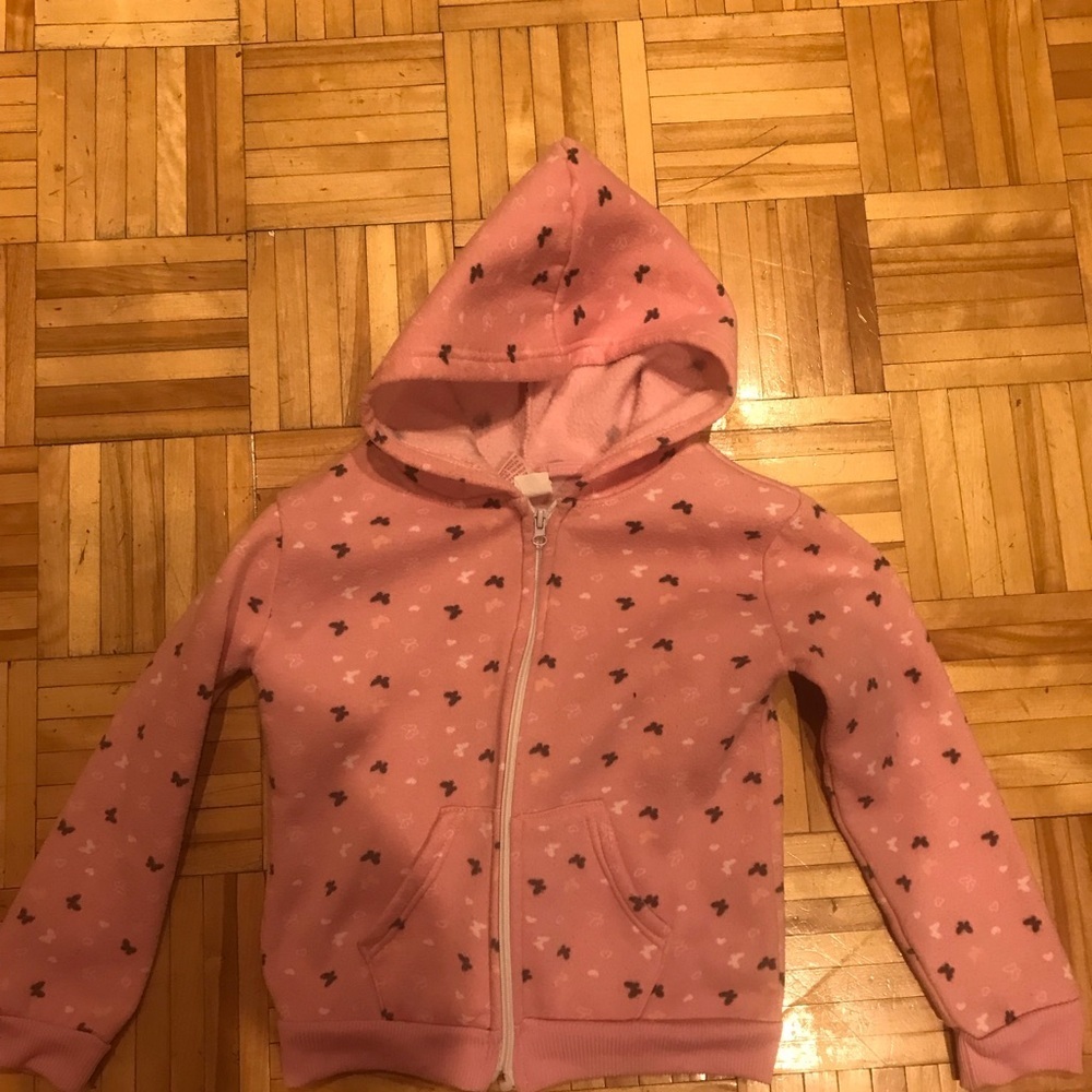 3/15$ Charming Pink Kids Hoodie with Star Design - Picture 1 of 3